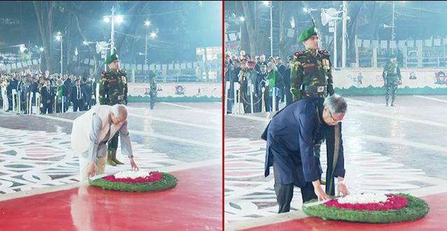 একুশের প্রথম প্রহরে শহীদদের প্রতি রাষ্ট্রপতি ও প্রধান উপদেষ্টার শ্রদ্ধা