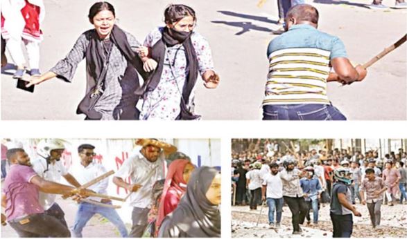 কোটা সংস্কার আন্দোলনে ছাত্রলীগের হামলা, রণক্ষেত্র ঢাবি