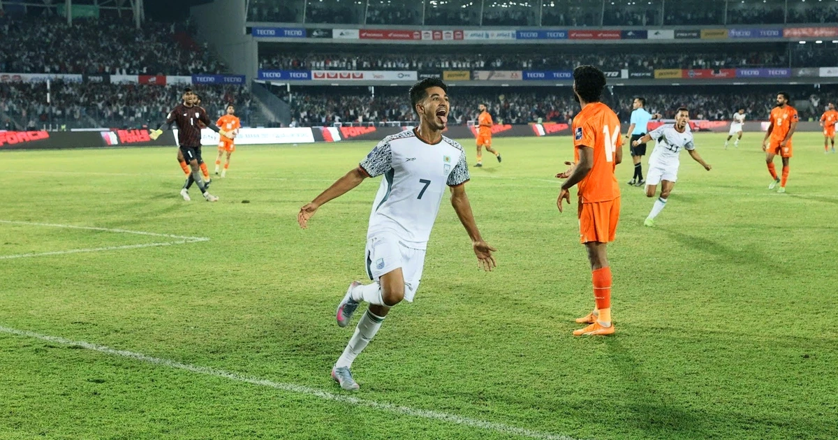 ২২ বছর পর ভারতের বিপক্ষে জয়—মোরসালিনের গোলে বাংলাদেশের ইতিহাসগড়া রাত