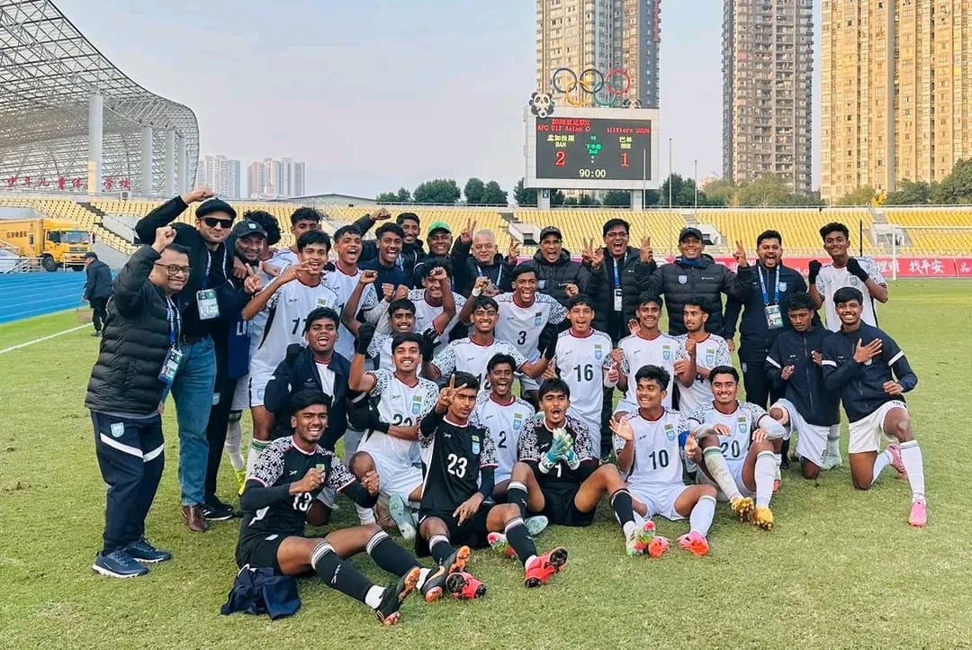 এশিয়ান কাপ বাছাইপর্বে শক্তিশালী বাহরাইনকে হারাল বাংলাদেশ