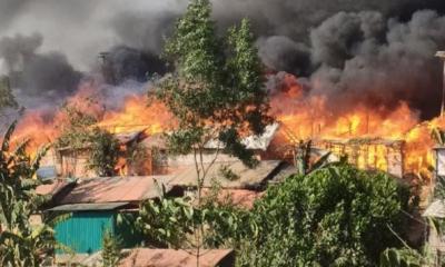 উখিয়ার রোহিঙ্গা ক্যাম্পে আগুন, নিহত ২