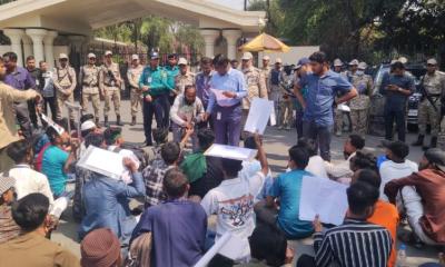 প্রধান উপদেষ্টার কার্যালয়ের সামনে জুলাই অভ্যুত্থানের আহতরা