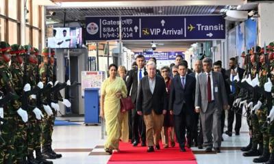 চার দিনের সফর শেষে ঢাকা ছাড়লেন জাতিসংঘের মহাসচিব