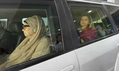 গুলশানের বাসভবন ‘ফিরোজা’র পথে খালেদা জিয়া, নেতা–কর্মীদের ভিড়