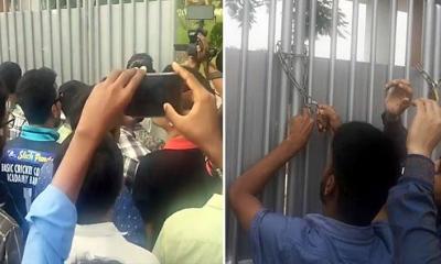 বরিশাল বিশ্ববিদ্যালয়ে উপাচার্যের বাসায় তালা ঝুলিয়েছেন আন্দোলনকারীরা