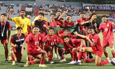 সাফ অনূর্ধ্ব-১৯ চ্যাম্পিয়নশিপে নেপালকে হারিয়ে ফাইনালে বাংলাদেশ