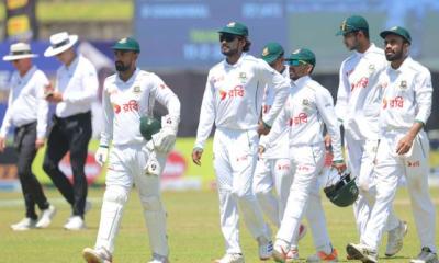 ২৪৭ রানে শেষ হলো বাংলাদেশের প্রথম ইনিংস