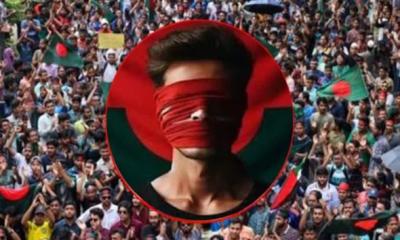 লাল কাপড় বেঁধে প্রতিবাদ শুরু করে আন্দোলনকারীরা