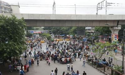 ‘জুলাই সনদের’ দাবিতে শাহবাগে অবরোধ