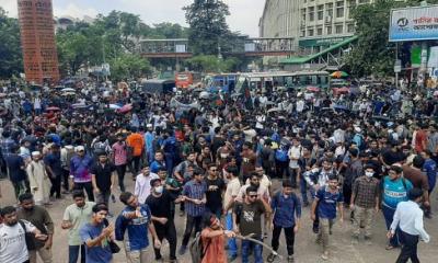 লং মার্চ টু ঢাকা: শাহবাগে আজও প্রকৌশলের শিক্ষার্থীদের অবরোধ