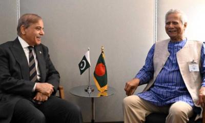 ড. ইউনূসের সঙ্গে শেহবাজ শরিফের সাক্ষাৎ, পাকিস্তান সফরের আমন্ত্রণ