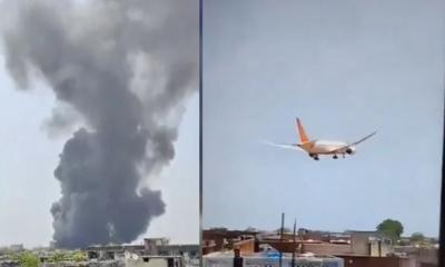 ভারতের আহমেদাবাদে দুই শতাধিক যাত্রী নিয়ে উড়োজাহাজ বিধ্বস্ত