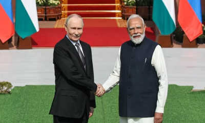 পুতিন ও মোদির হায়দরাবাদ হাউসে আনুষ্ঠানিক বৈঠক