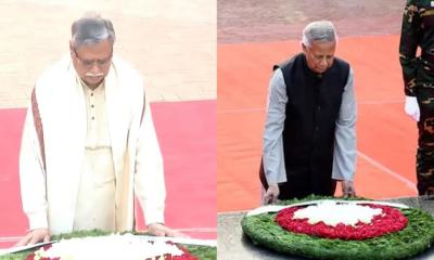 শহীদ বুদ্ধিজীবীদের প্রতি রাষ্ট্রপতি ও প্রধান উপদেষ্টার শ্রদ্ধা