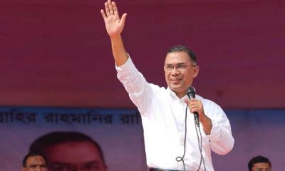 ময়মনসিংহে জনসভায় বক্তব্য রাখছেন তারেক রহমান