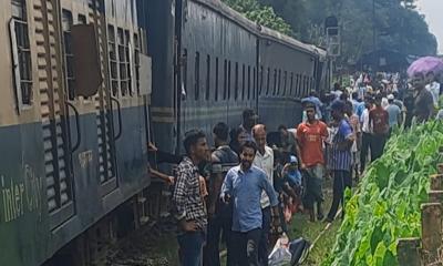 ট্রেনের ৪ বগি লাইনচ্যুত, ঢাকা-ময়মনসিংহ রেল যোগাযোগ বন্ধ