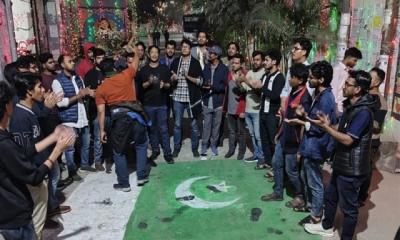 জগন্নাথ বিশ্ববিদ্যালয়ে পাকিস্তানের পতাকা আঁকাকে কেন্দ্র করে রাতভর উত্তেজনা