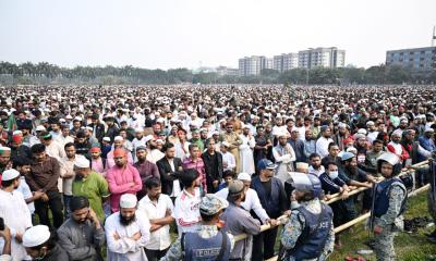 শরিফ ওসমান হাদির জানাজায় লাখো মানুষ