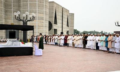 সংসদের দক্ষিণ প্লাজায় হারুন-অর-রশিদের জানাযা অনুষ্ঠিত