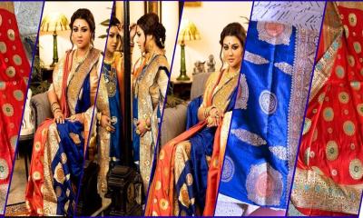 ৪৫ বছরের পুরোনো মায়ের বিয়ের শাড়িতে জয়ার আবেগঘন ফটোশুট