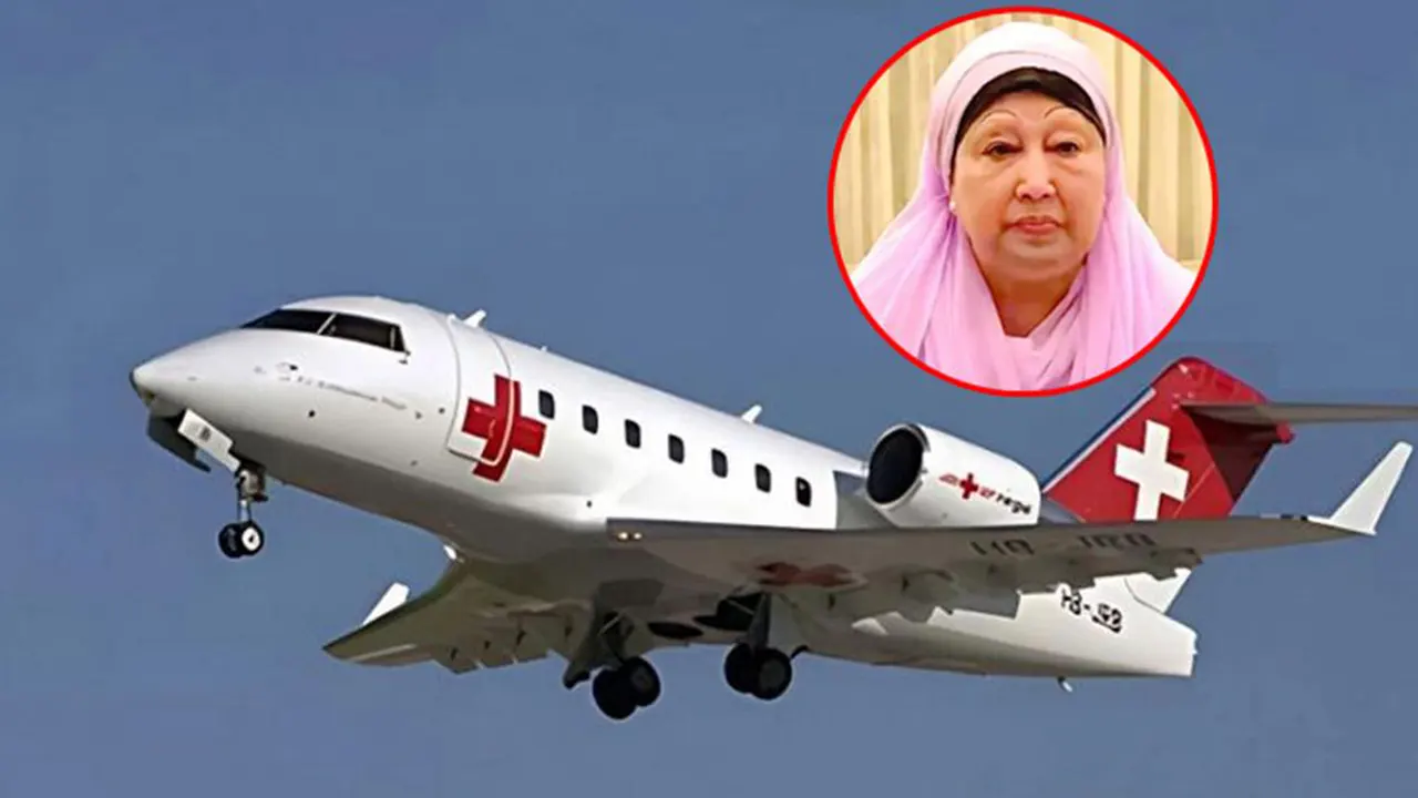 খালেদা জিয়ার এয়ার অ্যাম্বুলেন্স ফ্লাইটকে ‘ভিভিআইপি মুভমেন্ট’ ঘোষণা