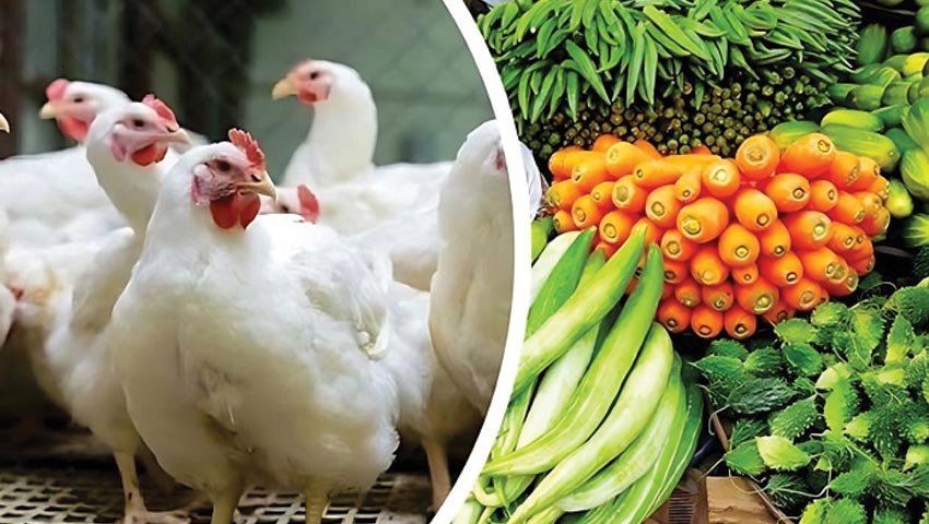 দাম বেড়েছে মুরগির, স্থিতিশীল সবজি বাজার