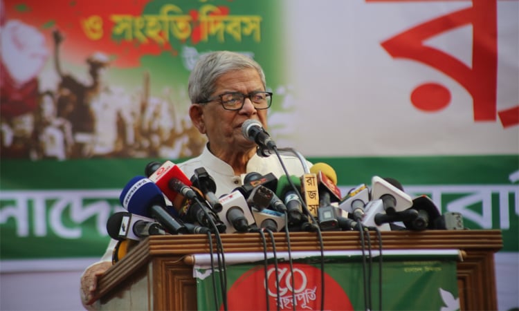 জোটবদ্ধ হয়ে গণভোটের জন্য একটি রাজনৈতিক দল চাপ সৃষ্টি করছে : ফখরুল