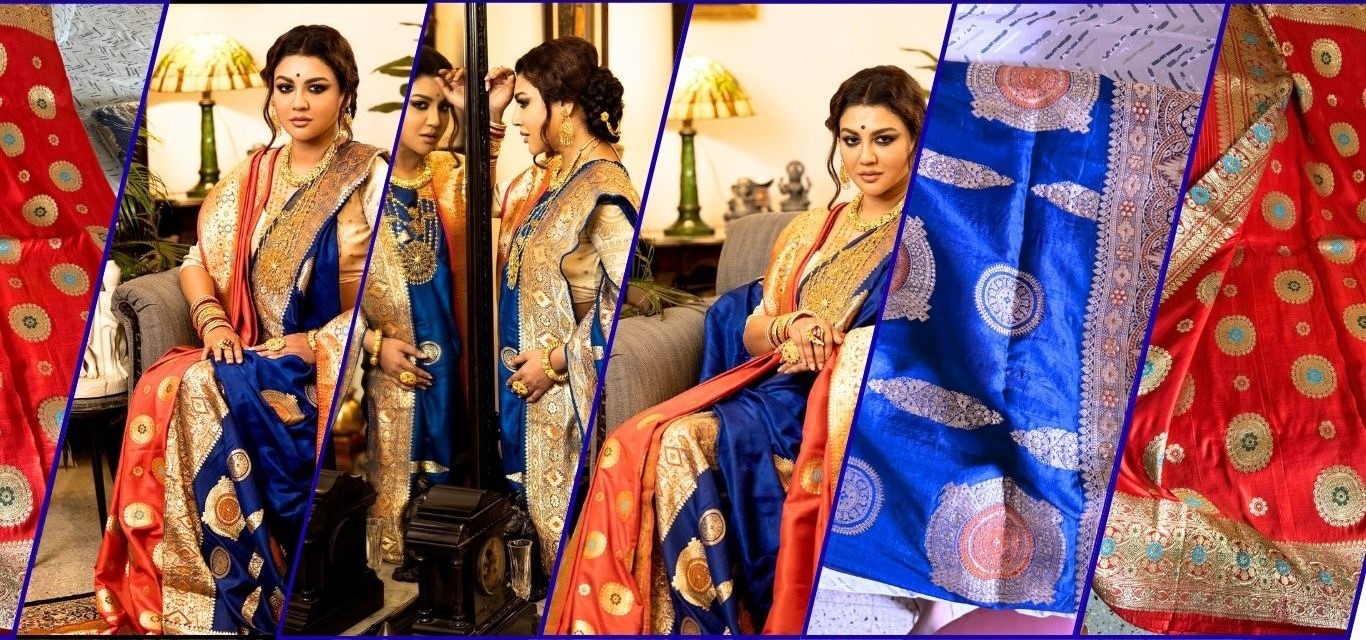 ৪৫ বছরের পুরোনো মায়ের বিয়ের শাড়িতে জয়ার আবেগঘন ফটোশুট