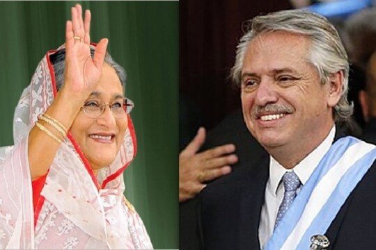 বিশ্বকাপ জয়ে আর্জেন্টিনার প্রেসিডেন্টকে বাংলাদেশের প্রধানমন্ত্রীর শুভেচ্ছা