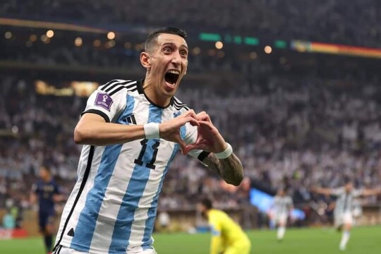 কাতার বিশ্বকাপ ফাইনাল: মেসি-মারিয়ার গোলে এগিয়ে আর্জেন্টিনা