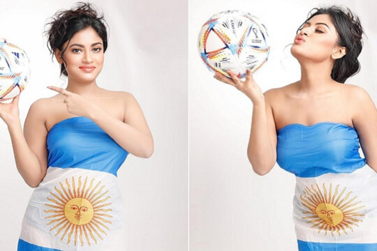 জিতুক হারুক শুধু মেসি: নায়িকা মৌ