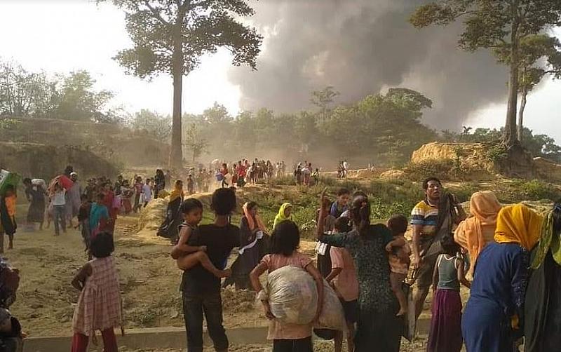 Rohingya Camp Arson 2