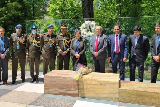 বাংলাদেশী দুই শান্তিরক্ষী মরনোত্তর ‘দ্যাগ হ্যামারশোল্ড’ পদক পেলেন