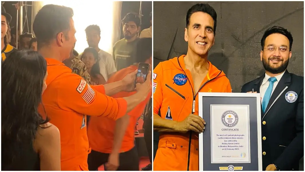 ‘সেলফি’ দিয়ে অক্ষয়ের গিনেস ওয়ার্ল্ড রেকর্ড!