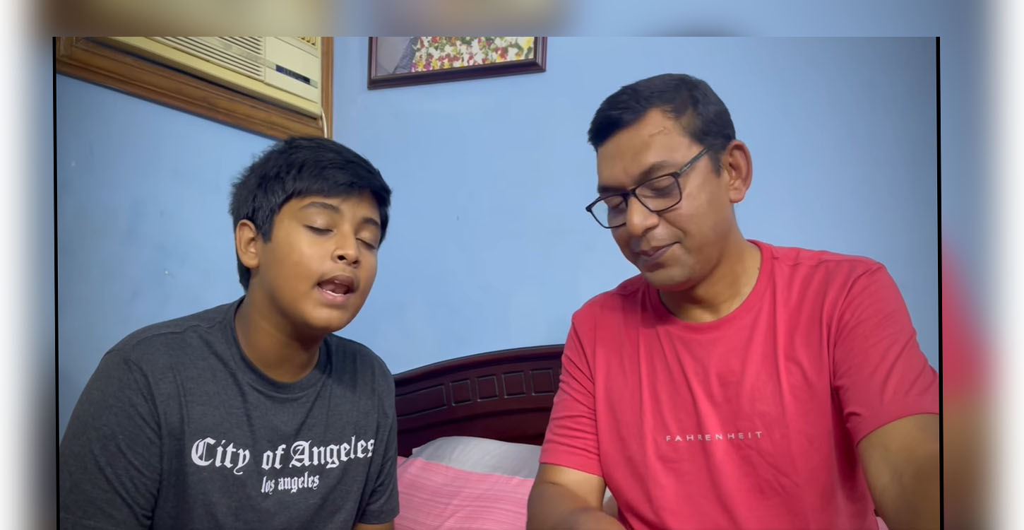 ‘সাদা সাদা কালা কালা’ গানে চঞ্চল চৌধুরী ও তার পুত্র