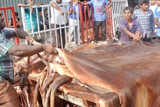 সরকারের বেধে দেওয়া দামে চামড়া কিনছেন না ব্যবসায়ীরা