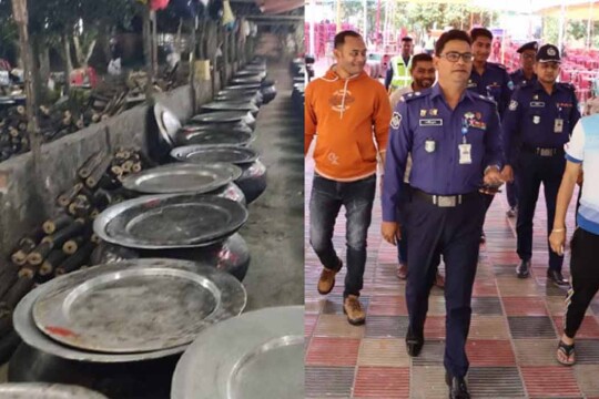 ওবায়দুল কাদেরের সংবর্ধনার জন্য ২০০ মণ মাংস দিয়ে একরামুল এমপির মেজবান