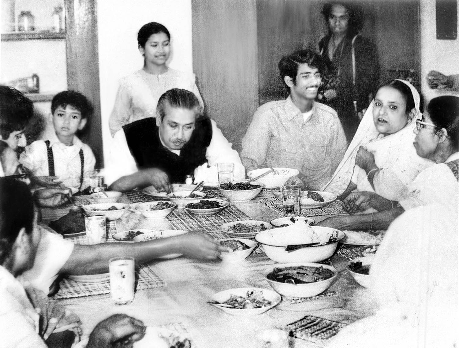 Mujib and family dinner