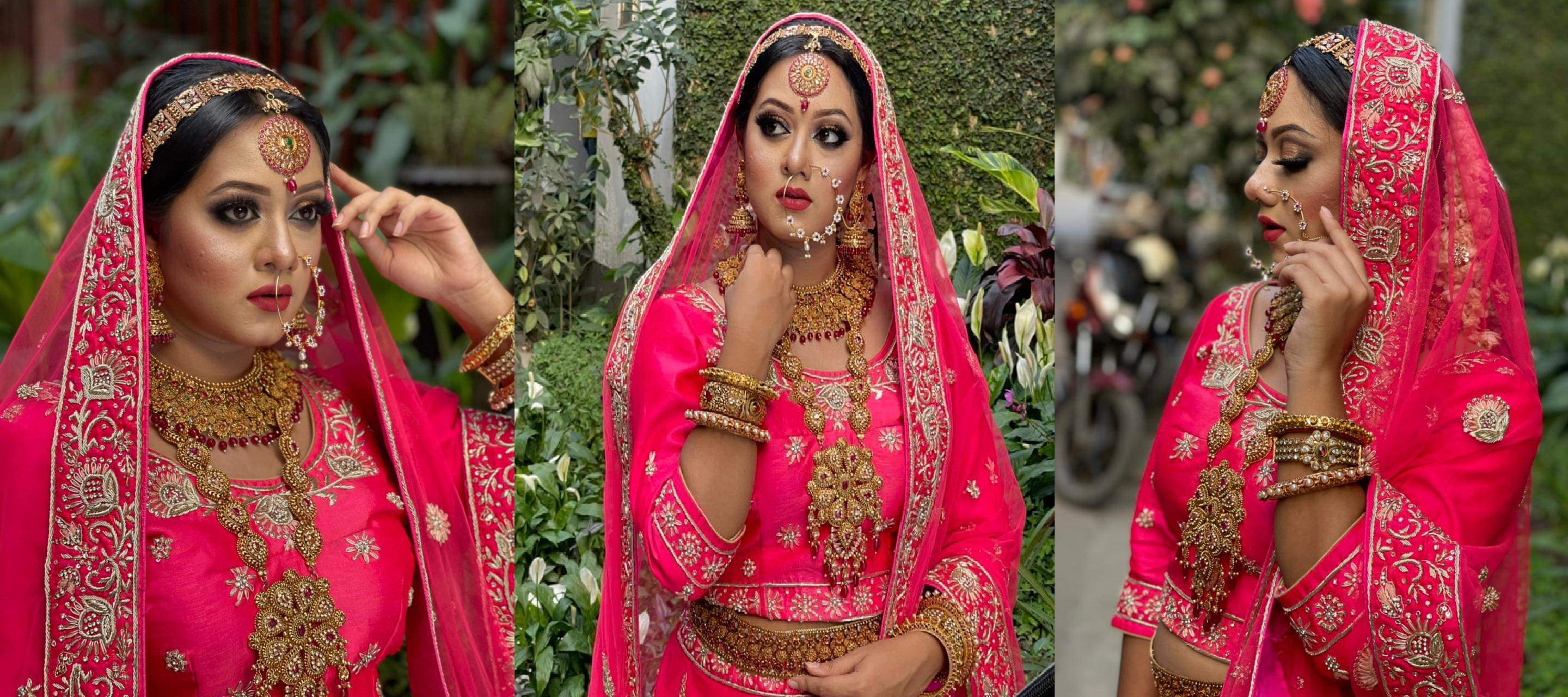 গৌতমের হাত ধরে বধূবেশে দীঘি
