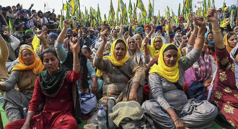 নারী দিবসে কৃষক আন্দোলনে ৪০ হাজার নারী